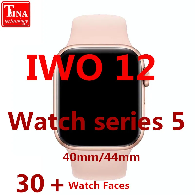 Часы 5 IWO 12 Bluetooth умные часы 1:1 40 мм 44 чехол для Apple iOS Android телефон сердечного ритма PK