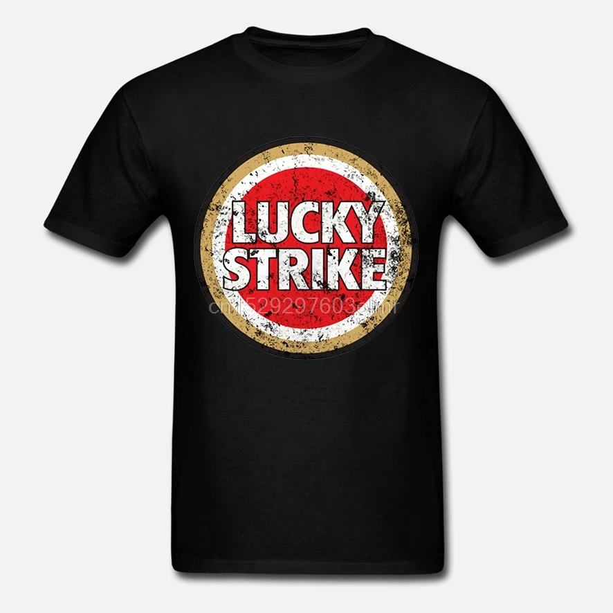Модная футболка с логотипом Lucky Strike для мужчин | Мужская одежда