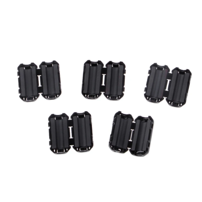 

5 Pcs 5mm Clip-On Ferrite Ring Core Noise Suppressor For EMI RFI Clip Cable Active Components FiltersW91A