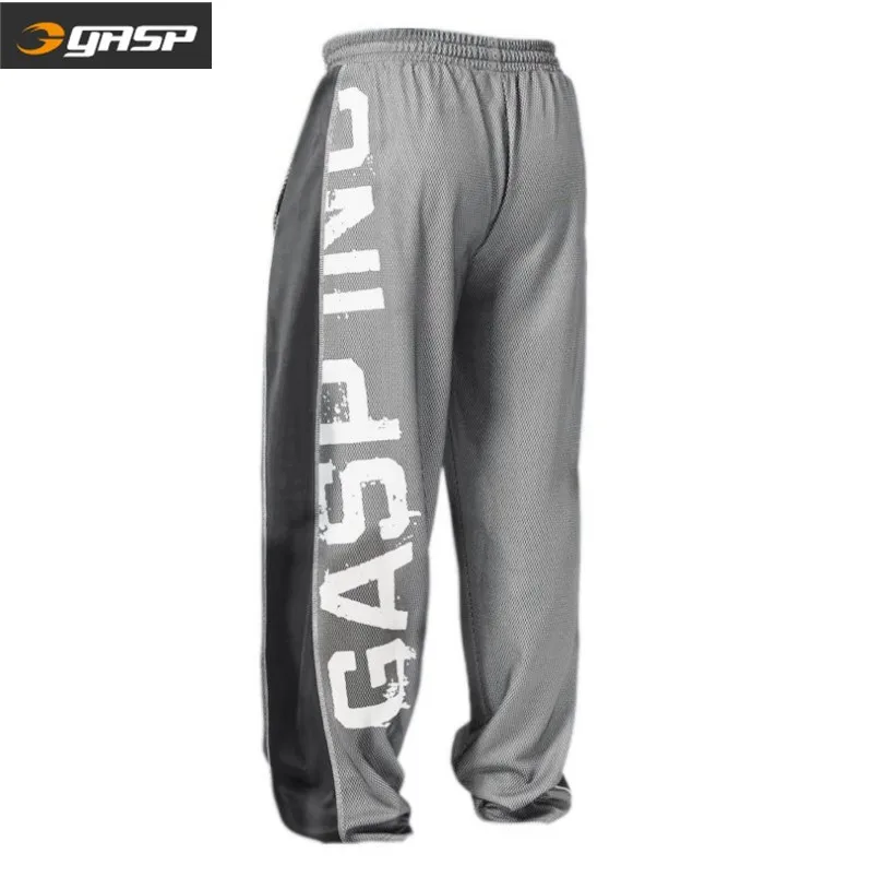 

Gasp Muscle Brother Thin Wicking Breathable Large Size Trousers Fitness Basketball Sports Squat Training Loose-Fit Sweatpants