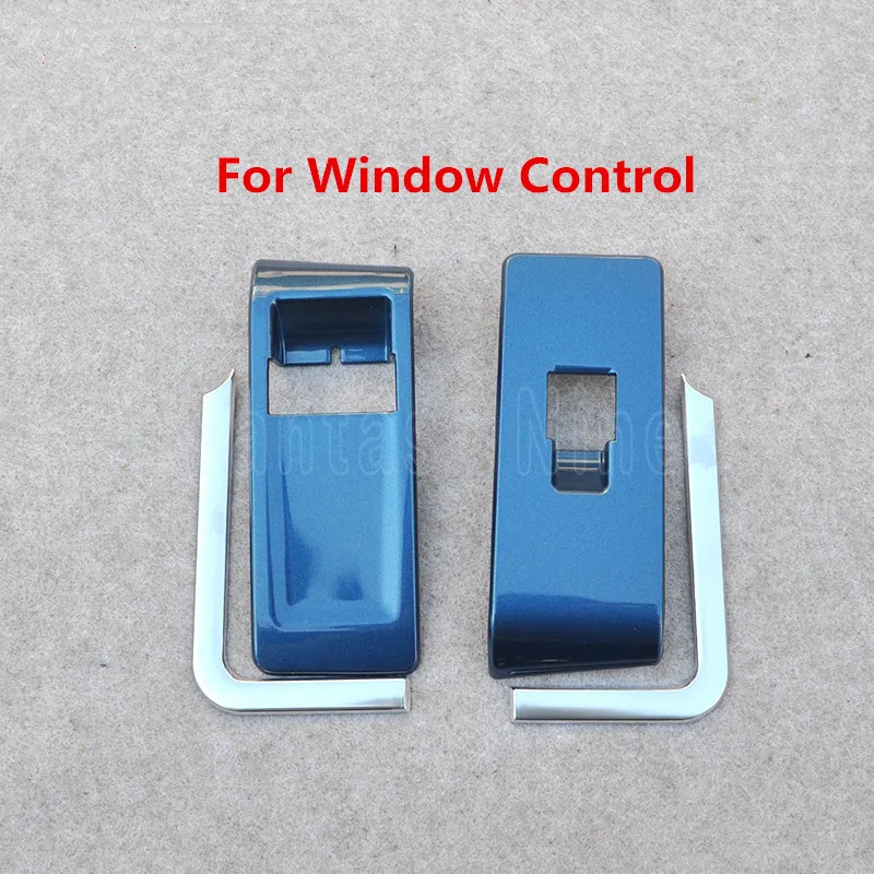 For window control Шелковый синий автомобиль Интерьер Литье AC панель управления крышка окна управление дверная ручка наклейка отделка для Volkswage Beetle 2013 - Название цвета: For window control