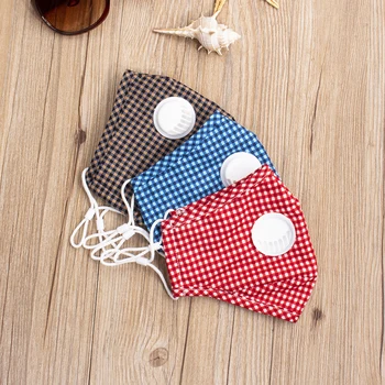 

1Pcs Fashion Respirator Mouth Mask With Breathing Valve PM2.5 Face Mask Anti-Fog Anti-Dust Cloth Face Mask