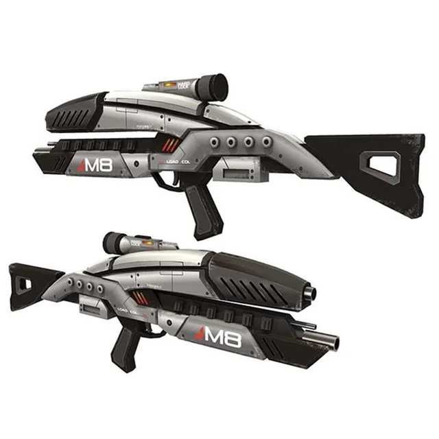 Mass Effect M8 Paper Model 1:1 Firearms Rifle Machine Gun Assault Rifle Handmade DIY Toy 1
