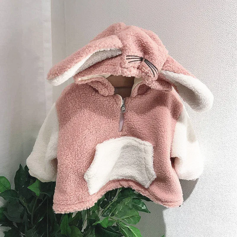 

The New Instagram Korean Version Of Children's Wear And Girls' Cartoon Rabbit Lamb Set For Winter 2020