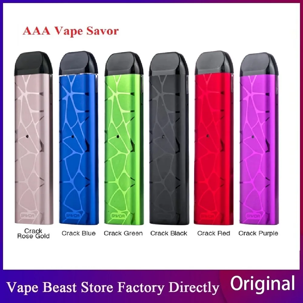 Лидер продаж оригинальная электронная сигарета AAA vape Savor Pod Kit со встроенным