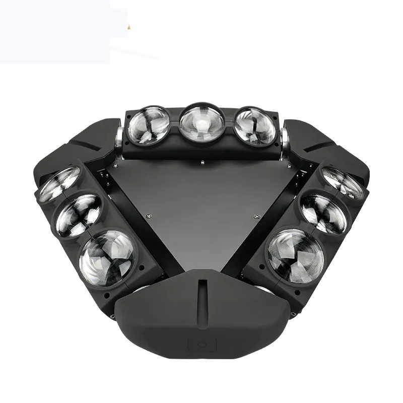 Яркий Nieuwe Collectie Мини светодиодный 9x10 Вт светодиодный паук Licht RGBW 16/48CH DMX Подиум Verlichting Dj светодиодный паук движущаяся головка луч Licht - Цвет: Яркий