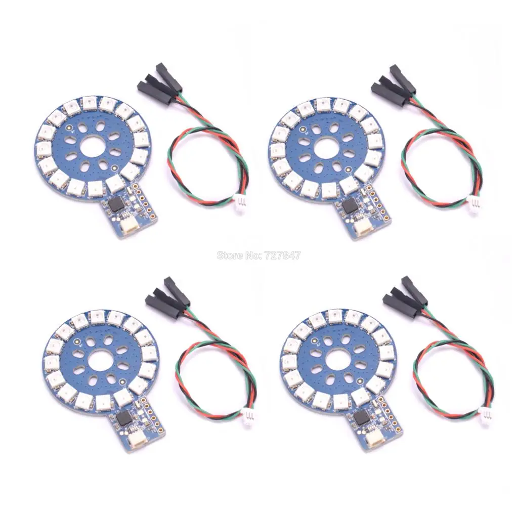 

RGB Round Light LEDS WS2812 Module Programmable Motor LED Ring TFPIXEL CIRCLE for RC FPV Racing Drone Multi Rotor ESC
