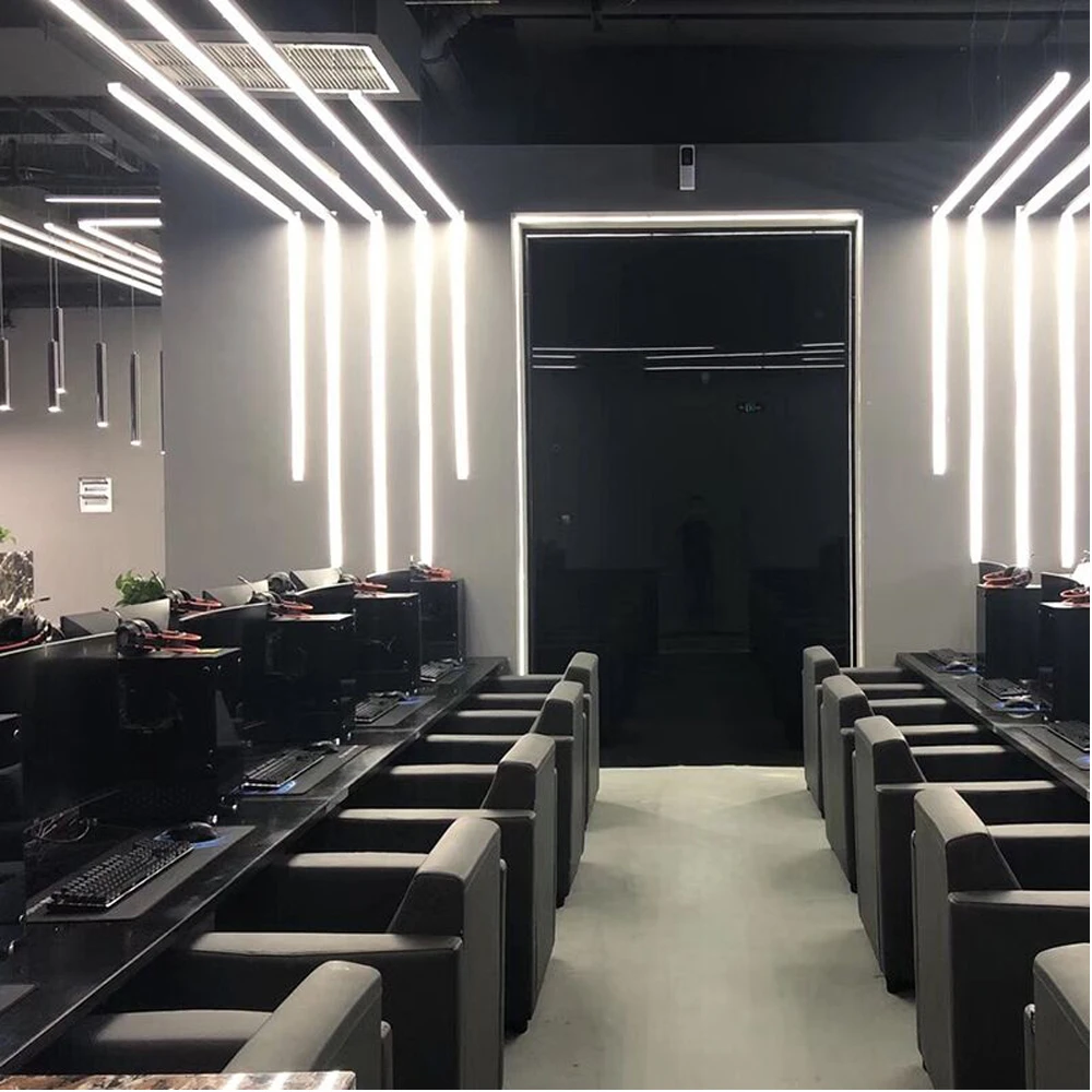 รูปสินค้า โปรไฟล์อะลูมิเนียม LED สำหรับแถบไฟ 5050/2835 พร้อมฝาครอบ 0.5 ม.