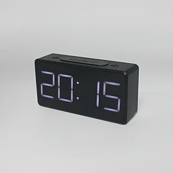 

New Simple Electronic Clock Led Alarm Clock Bedside Clock Students Digital Antique Style Plastic Europe