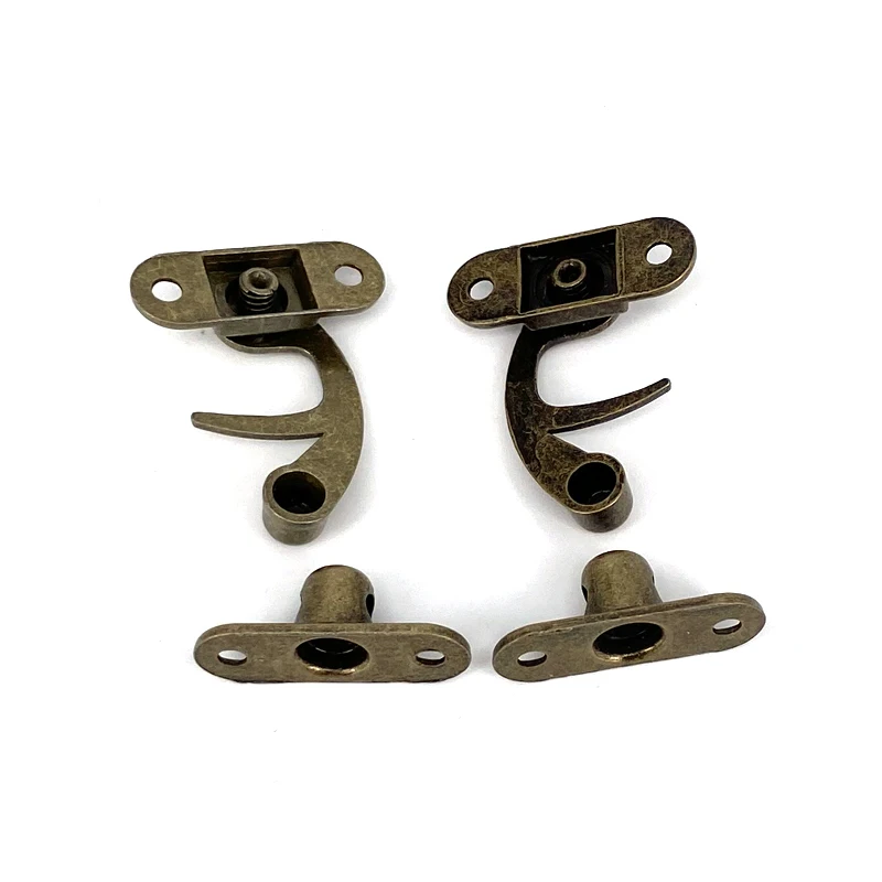 Jewelry Box Hasps Decorative Latches Furniture Hardware Jewelry Box Antique Bronze Latch Hook Hasp