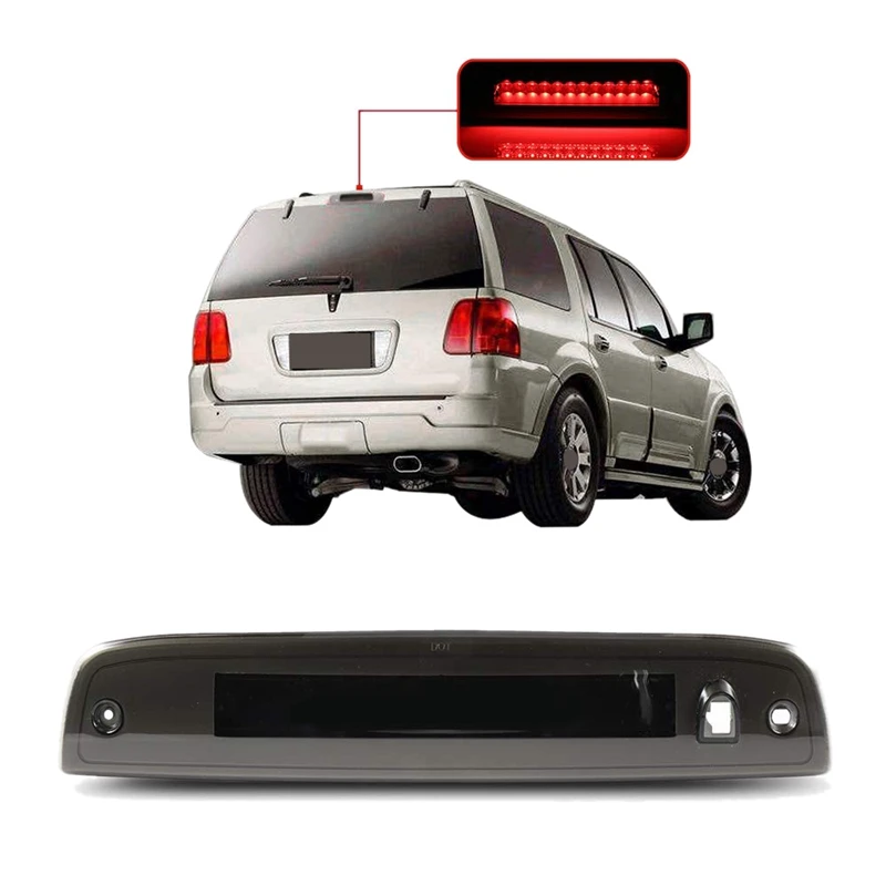Для Ford Expedition/Lincoln Navigator 2003- светодиодный тормозной светильник с высоким креплением, третий светильник, дымовая линза, задний потолочный светильник