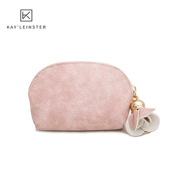 

Girl Key Case Dumplings Pu Woman Wallet Cute Student Coin Purse Female Short Card Bag Mini Fresh Coin Flowers Bag