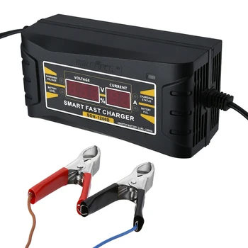 

Motorcycle Car Battery Charger 6A 12V Auto Fast Car Battery Charger Car Charger Fast Lead-Acid GEL Battery Charger LCD Display