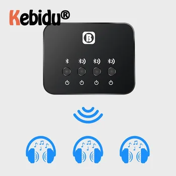 

Wireless Bluetooth V4.0 Stereo Music Receiver Audio Sharing Adapter Share Music 3 Devices With Audio/charging Line For Speakers