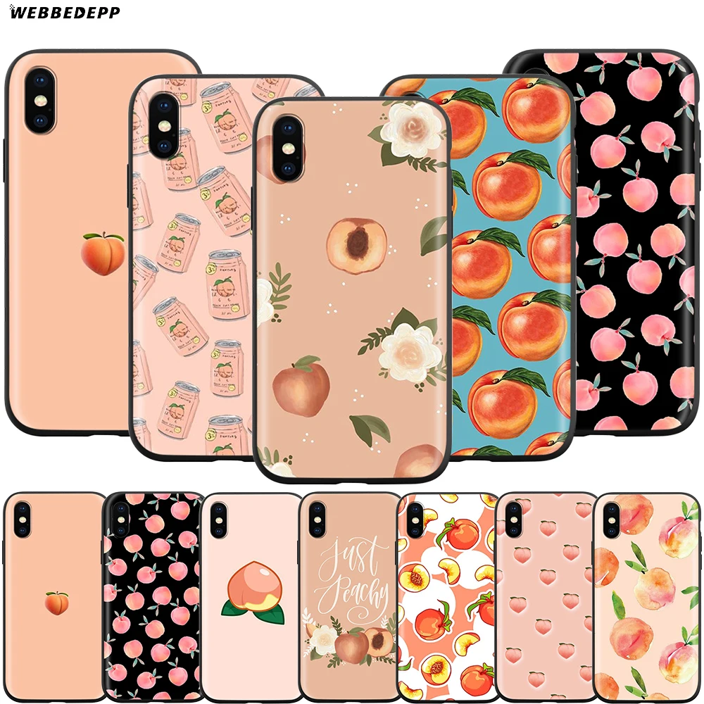 Webbedepp Peaches Case for Apple iPhone 12 Mini 11 Pro XS Max XR X 8 7 6 6S Plus 5 5S SE | Мобильные телефоны и
