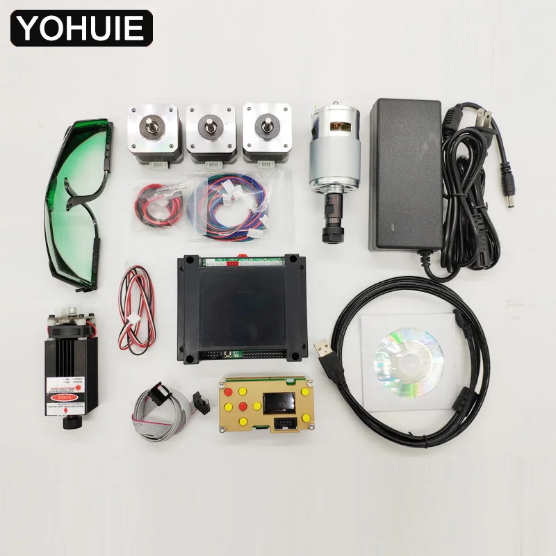 Лазерная гравировальная машина YOHUIE V3.3 150W GRBL 3 осевая система управления с ЧПУ