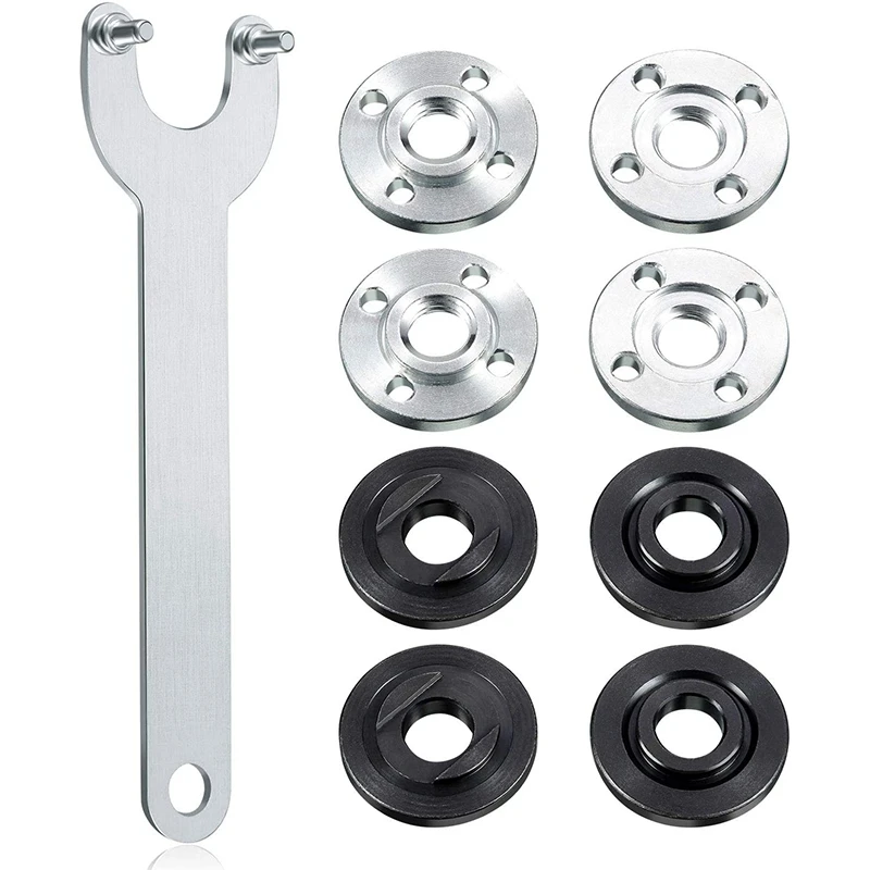 TOP Wrench Kit Flange Lock Nut Angle Grinder Spanner Wrench Metal