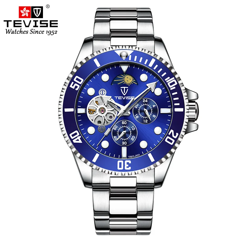 Men Watch TEVISE T801-002 Drop Shipping Top Brand Men Mechanical Watch Automatic Fashion Luxury Stainless Steel Male Clock 2020 (1)