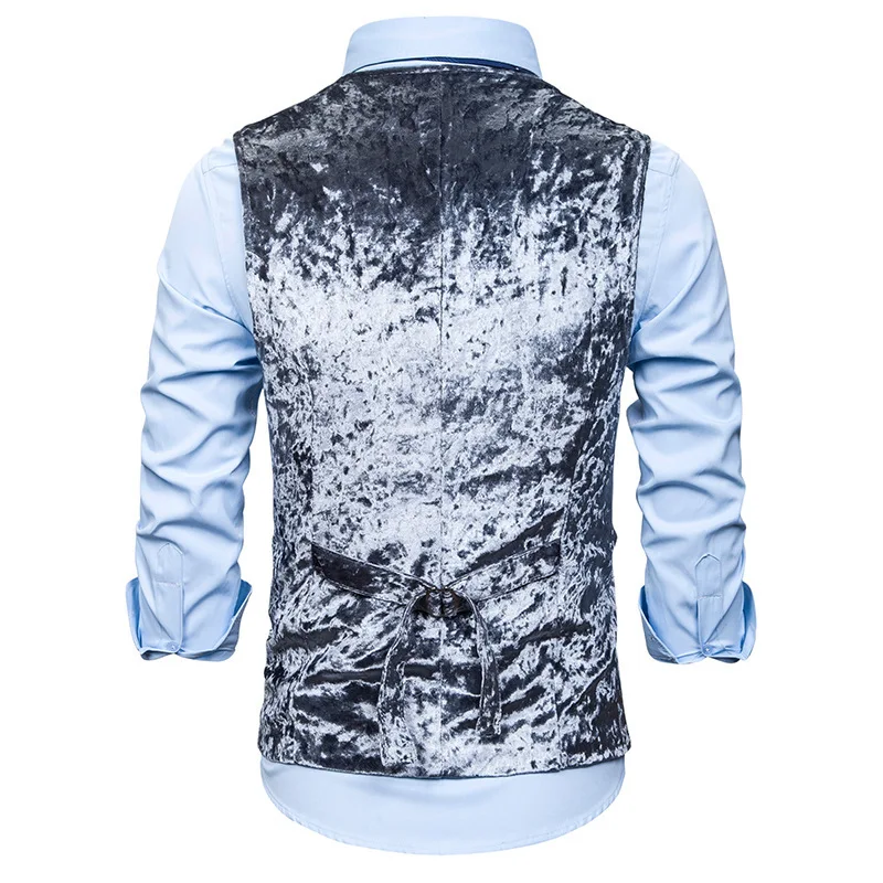 Новое поступление платья без рукавов костюм для Для мужчин Slim Fit Для мужчин s Мужская жилетка, костюм жилет Homme Повседневное без рукавов для официальных мероприятий, Бизнес куртка M59