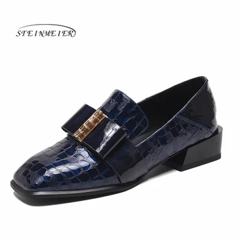 

Women flats summer spring single oxford shoes 2020 genuine leather flat heels fashion shoes for woman brogues Slip on shoes