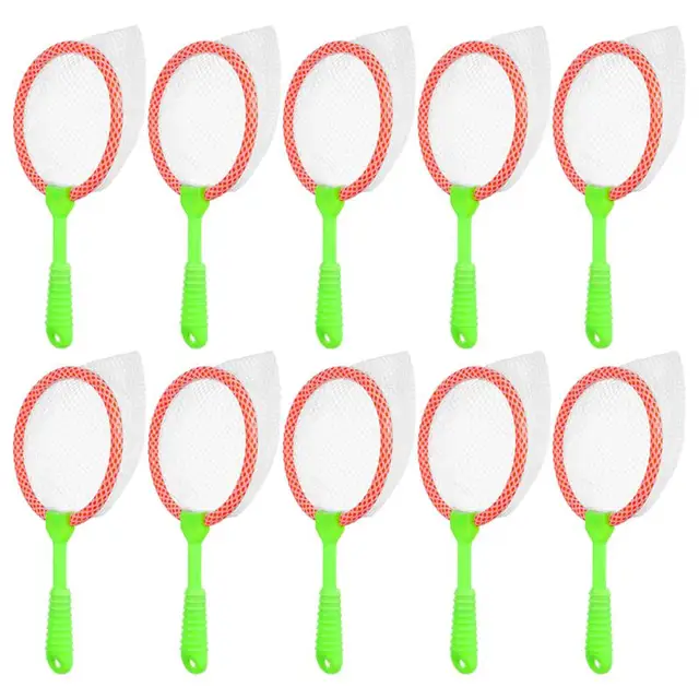 10Pcs Children's Plastic Large Fishing Nets Durable Kids Bug Catcher Nets Insect Collecting Net Bath Toy Adventure Tool 1