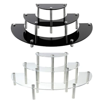 

3 Layers Clear Acrylic Display Riser Holder Rack Dessert Cupcakes Cosmetic Stands Organizer Serving Platter Decoration