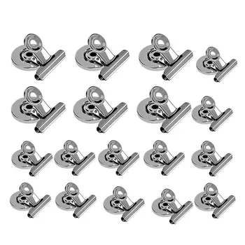 

18 Assorted Size Refrigerator Magnetic Hook Clips with Neodymium Magnet