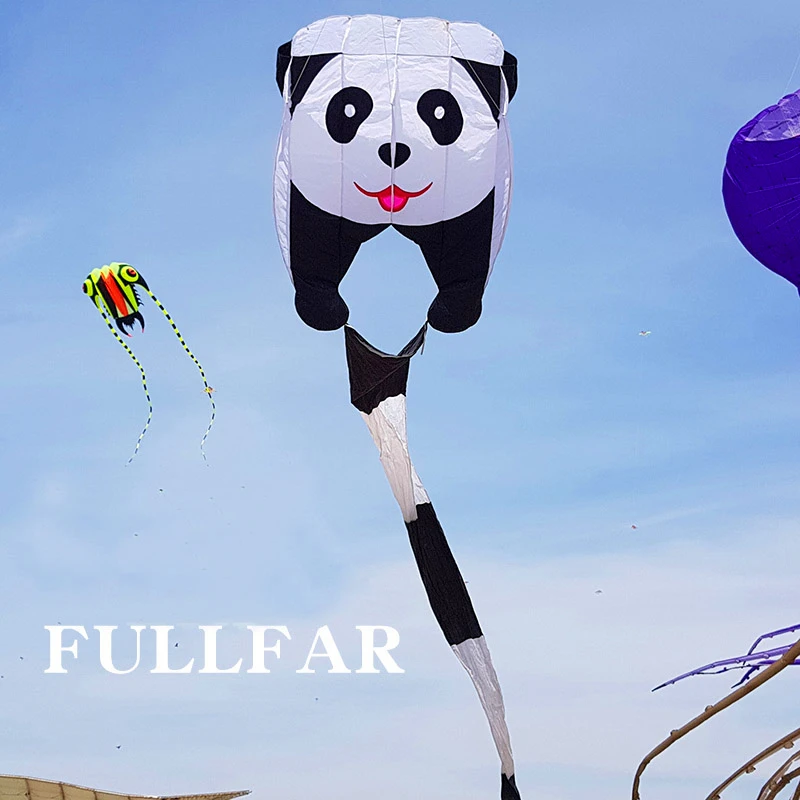 

free shipping soft kite Pilot fly kite octopus ripstop nylon panda kites for adults acrobatics weifang kite trilobites cerf
