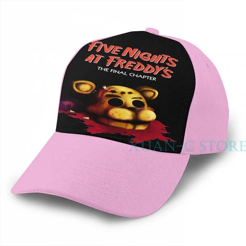 Five Nights at Freddys The Final Chapter-FNAF 4 Баскетбольная кепка мужская и женская модная черная шляпа унисекс с принтом - Цвет: Pink