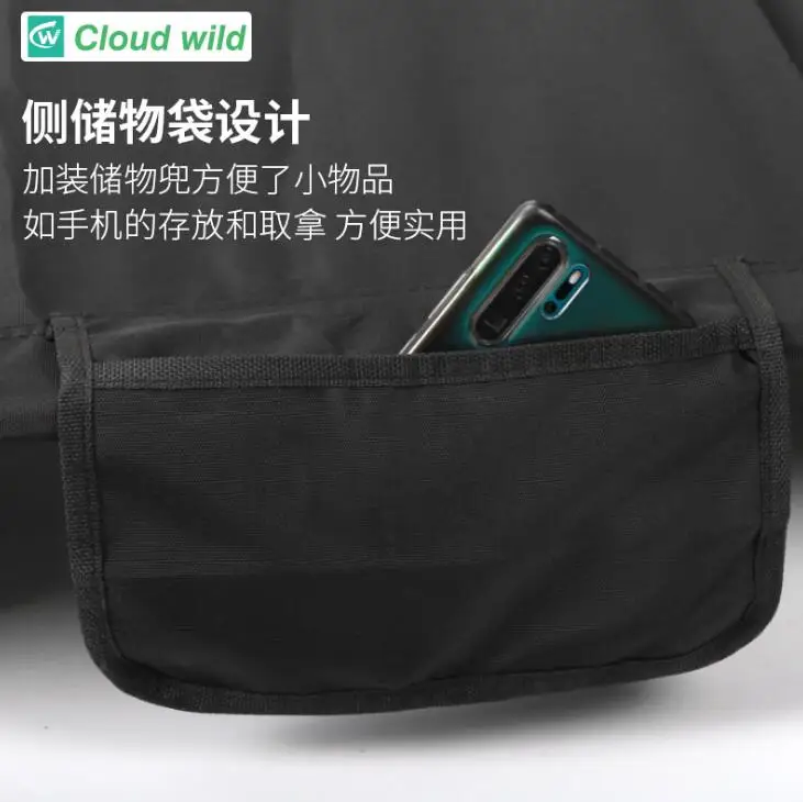 Indoor Folding Bed Outdoor Portable Camping Cot Single Person Sleeping Bed Foldable Backpacking Hiking Picnic Fishing Cot Mat