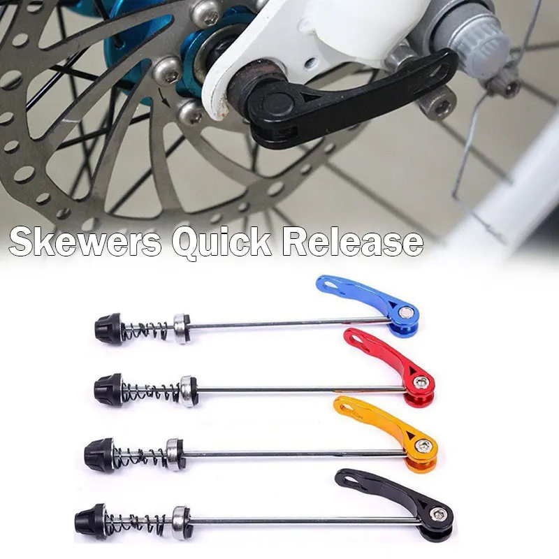 

Bike Bicycle Wheel Hub Skewers Quick Release Bolt Lever Axle Kit Durable Bicycle MTB Wheel Hub Skewers Dropship
