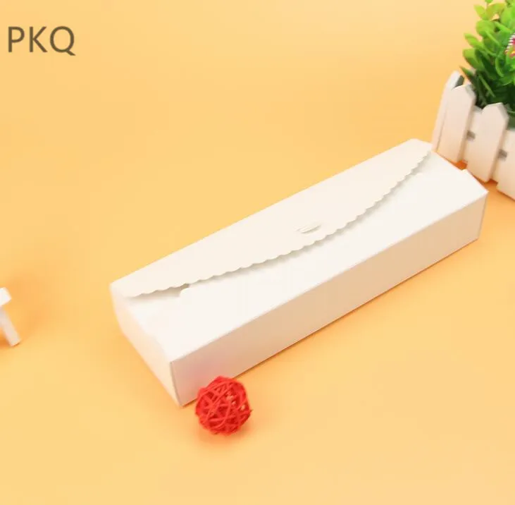 

30pcs Kraft paper Cookie package Macarons box,white cake box,brown chocolate,muffin biscuits box long sizes 23x7x4CM