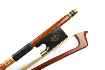 

Violin Bow 4/4 Brazil Wood Great Balance Ebony Frog Natural Horsetail