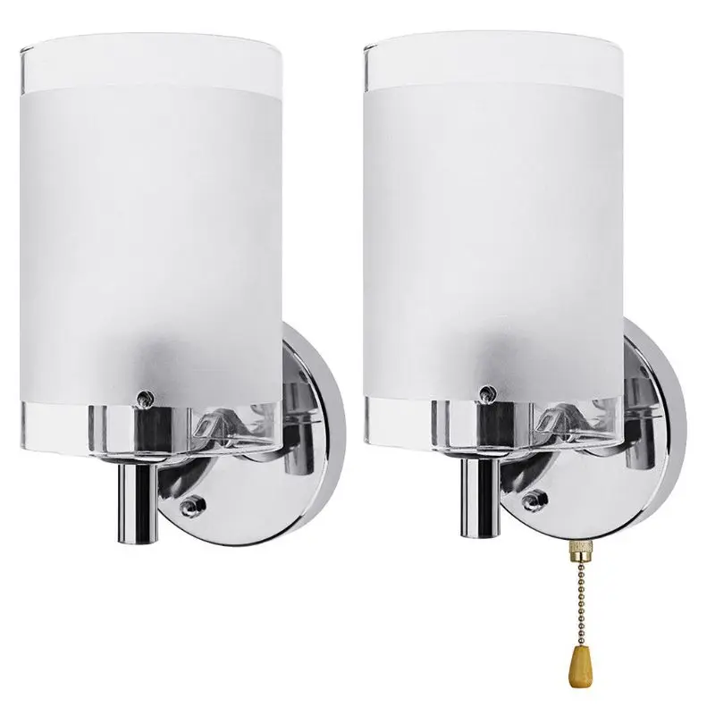 AC85-265V E27 LED Wall Light Modern Glass Decorative Lighting Sconce Fixture Lamp with Single light head