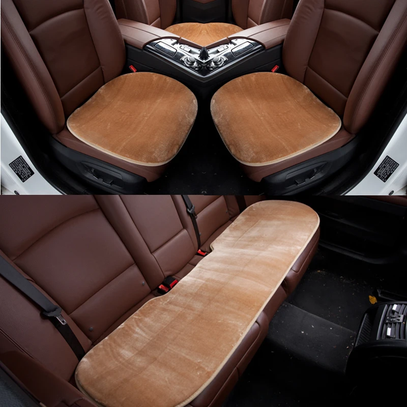 

Warm Faux Fur Car Seat Cover Universal Winter Chair Front Seat Cushion Vehicle Auto Car Seat Protector