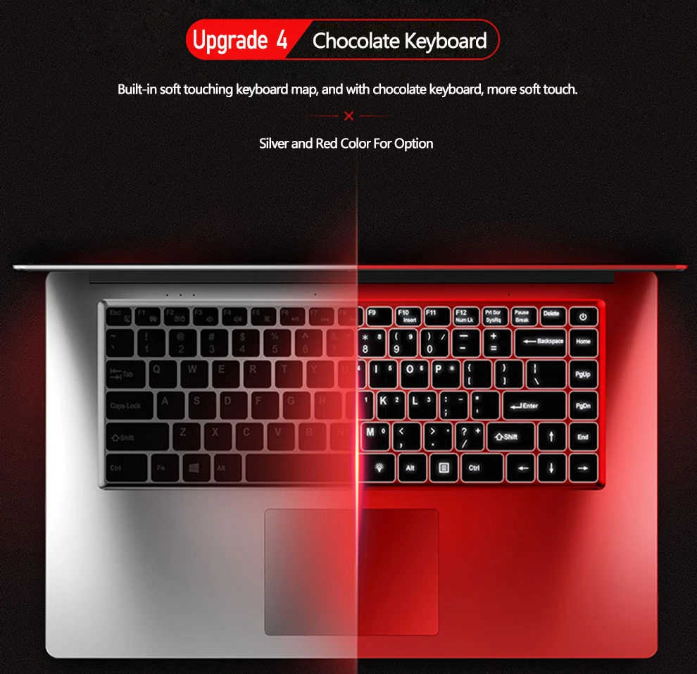 15,6 дюйма 6 ГБ Оперативная память + 2 ТБ HDD Intel 4 ядра Процессор Win10 Системы 1920*1080 P Full HD Тетрадь ноутбук