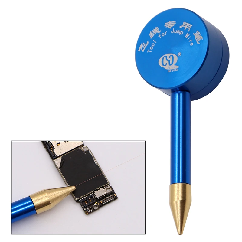 MA YUAN 0.02mm Jumper Wire Pen BGA Welding Assistant Tool Jumper Wire Soldering Repair Tool for Mobile Phone Motherboard Repair