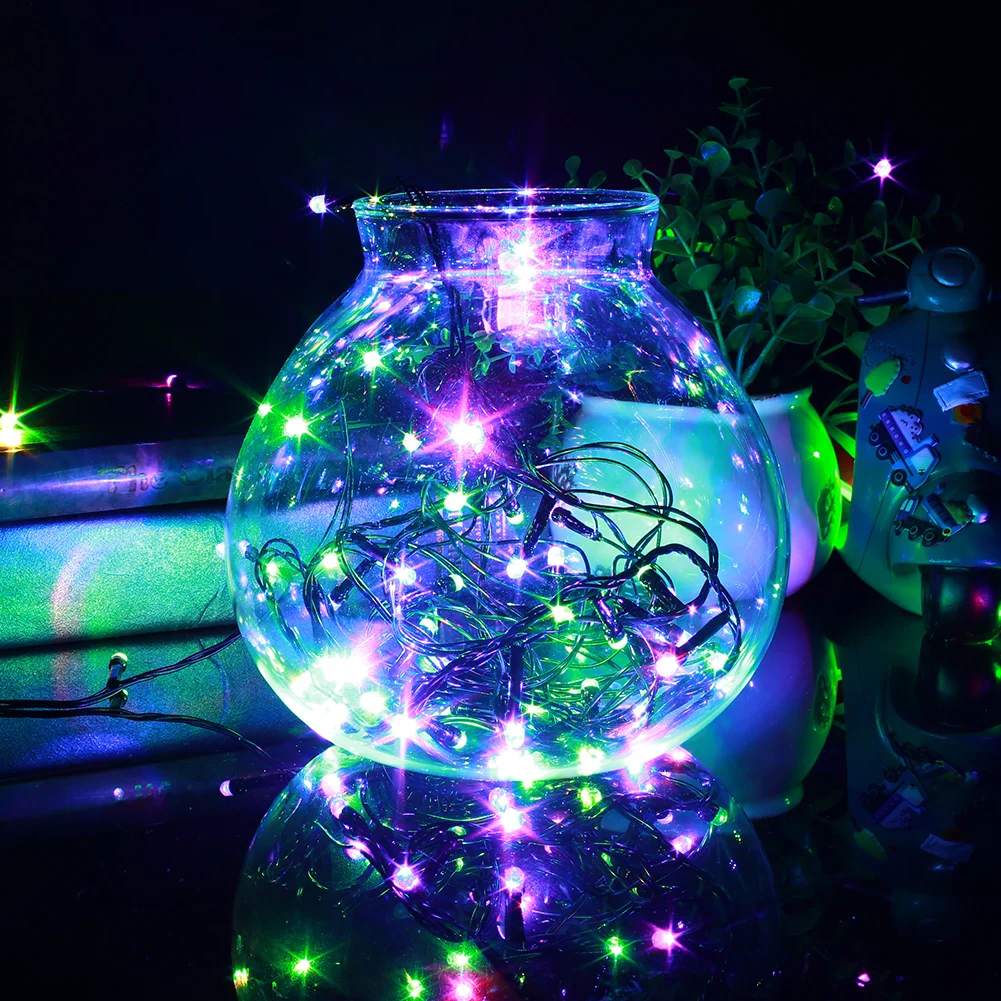 Colorful Transformation Christmas Lights String 220v Festive Colourful Transformation Restaurant Festivous Festival