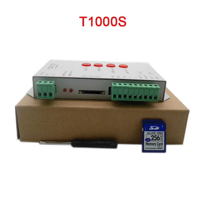 

DC5~24V T1000S RGB Controller for WS2801 WS2811 WS2812B LPD6803 LED 2048 RGB Pixels strip light