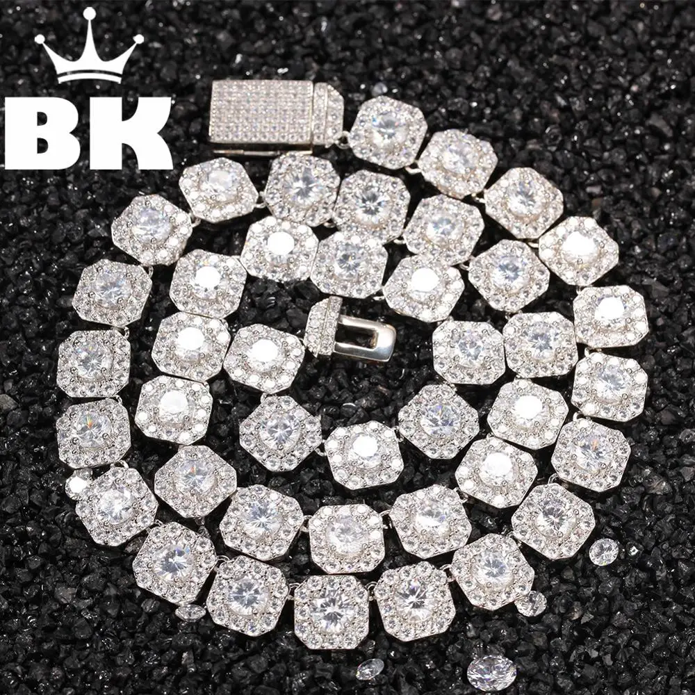 Блинг KING10mm flowerfulSquare Rock для тенниса с фианитами прекрасный Одежда высшего