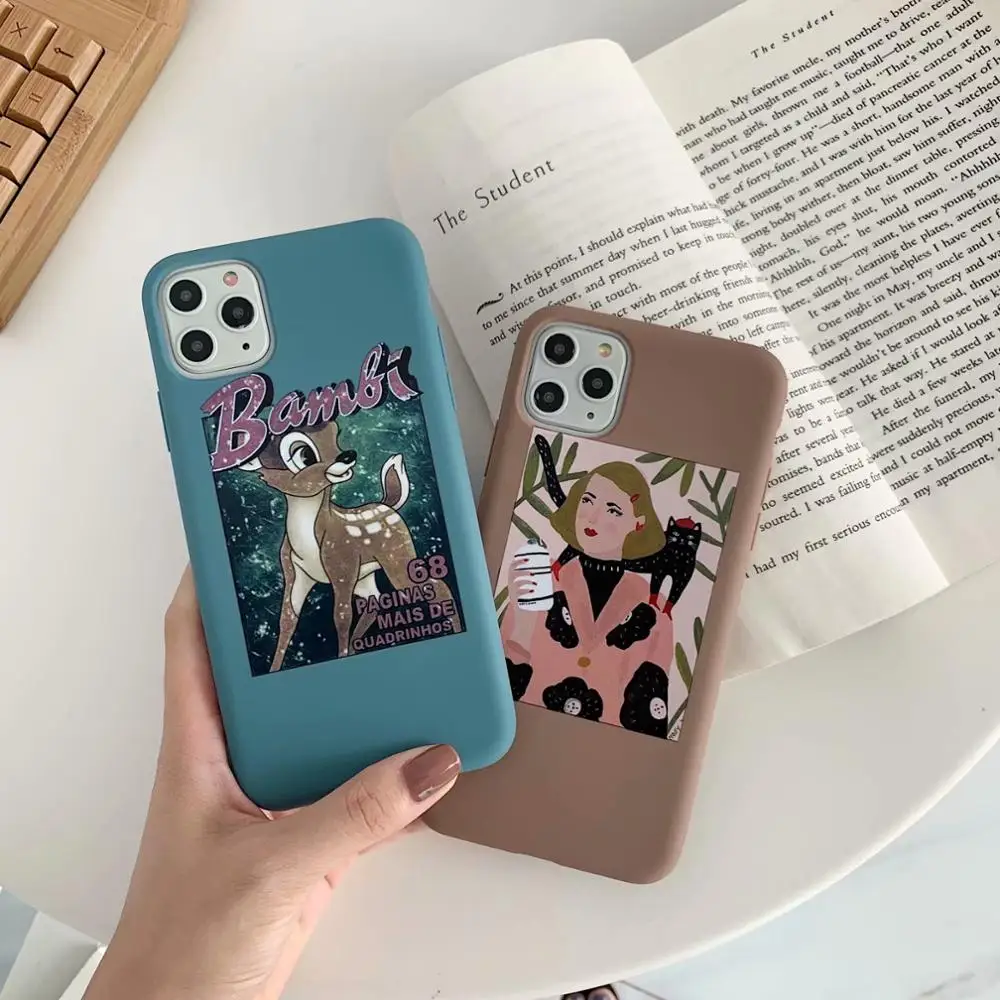 ORYKSZ милые модные мягкие чехлы для телефонов девочек iPhone 11 Pro Max XS XR X 6 6S 7 8 Plus