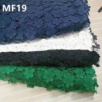 

High grade water soluble lace 3D classic mesh embroidered fabric for Children clothing lady Long Dress DIY Fabric MF19