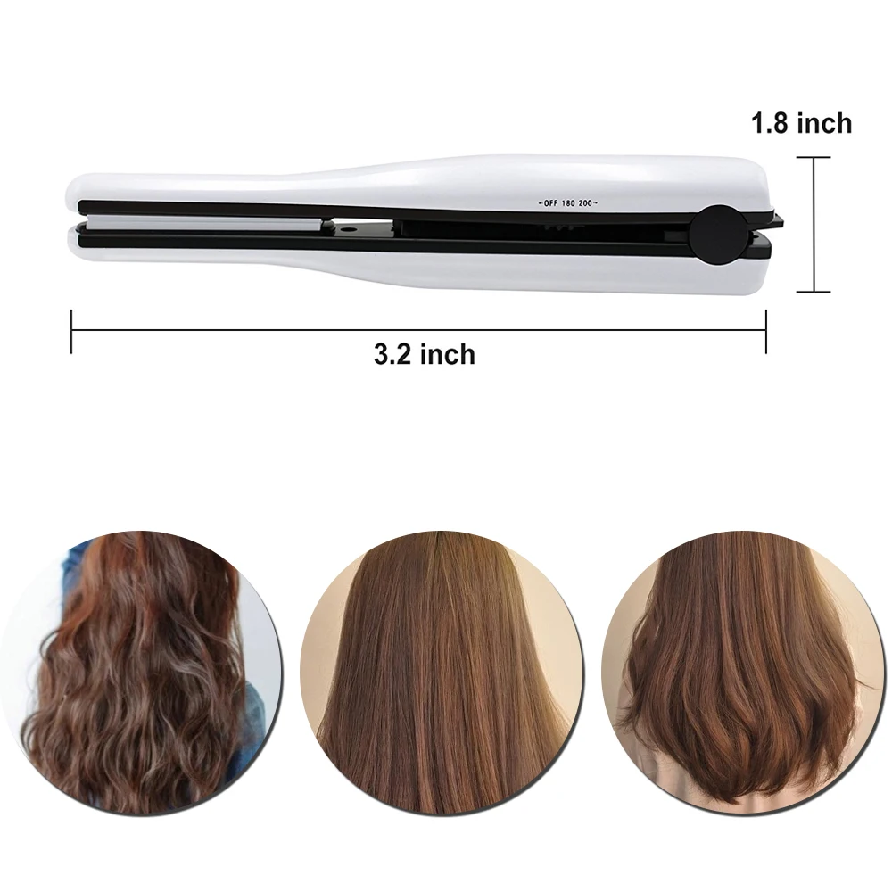 Керамический выпрямитель для волос беспроводной Профессиональный Выпрямитель для волос портативный заряжаемый аккумулятор 2000 мАч 2 в 1 бигуди для волос
