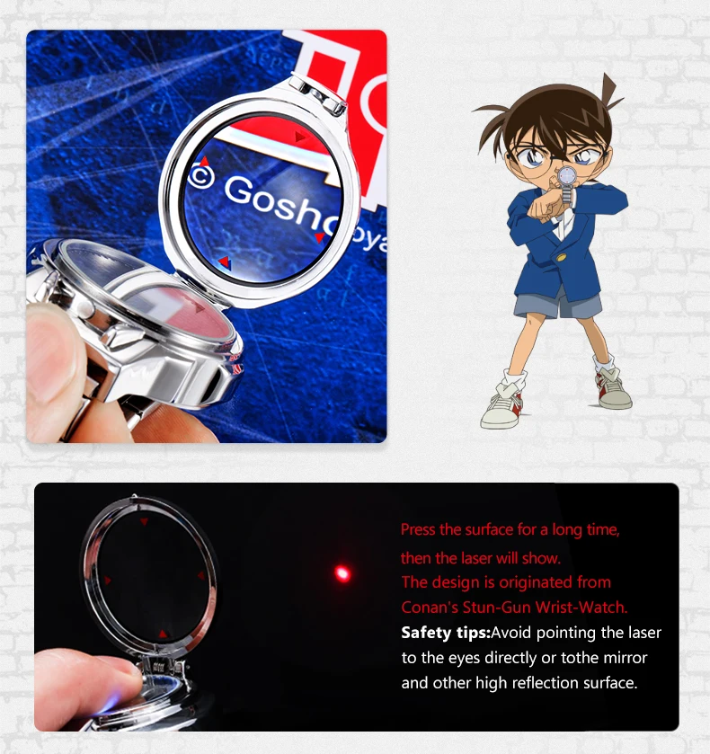 Detective Conan - Conan Themed Waterproof and Laser Watch (2 Designs)