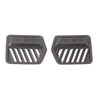

Carbon Fiber Front Side Air Conditioner Outlet Vent Cover Trim Frame Sticker Accessories for Ford F150 Raptor 2020