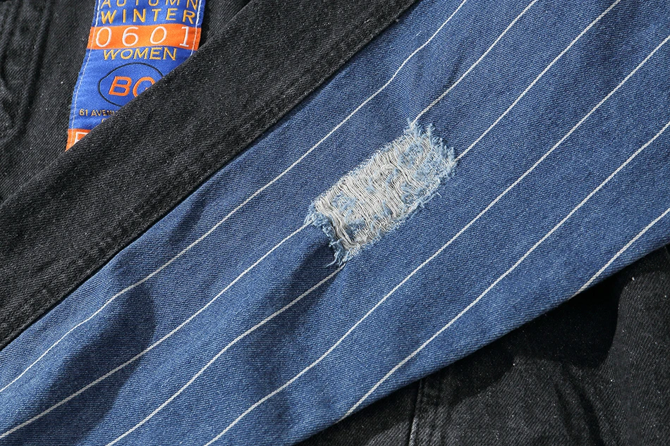 Высокая уличная дыра пятницы печати джинсы куртки Jaqueta Masculino рваные джинсы для мужчин Уличная Chaqueta Hombre курточка бомбер