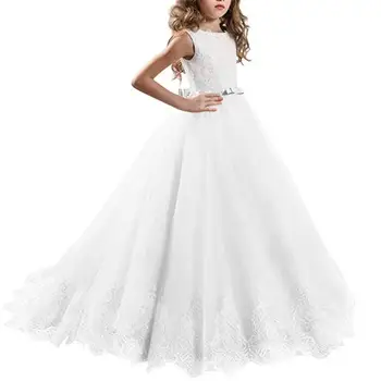 

Kids Bridesmaid Flower Girls Wedding Dresses For Party Dress Summer Children Clothes Princess Dress For Girls 8 10 12 14 Year