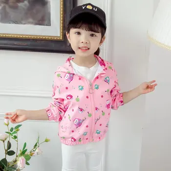 

New Autumn Winter Jacket For Girl Plus Velvet Hooded Baby Fleece Jacket 3-9 Years Pink Kid Girl Outerwear Coat Children Parka