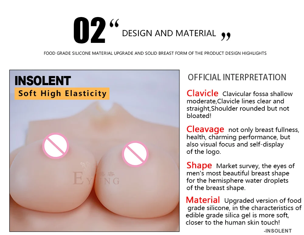 Crossdresser Realistic Silicone Breast Plate Forms Fake Boobs Enhancer Tits Shemale Transgender Drag Queen Crossdressing Cosplay (3)