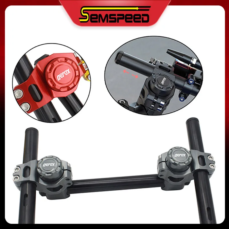 

SEMSPEED Aerox Free Extension and Contraction Motorcycle CNC Handlebar Grips Mounting Kit For Yamaha Aerox 155 NVX 155 150 125